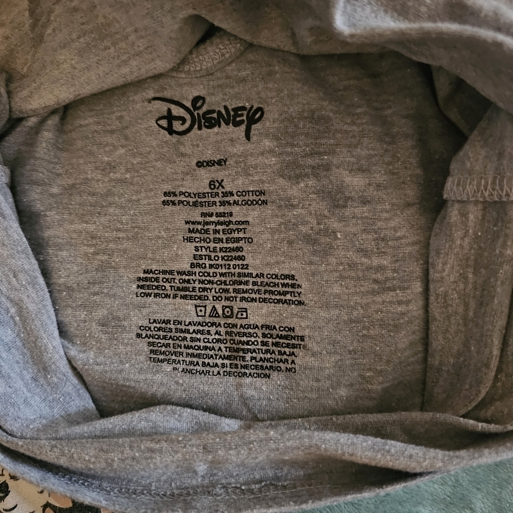 Disney Gray and Black Cat Print Kids Pajama Set - Picture 7 of 8
